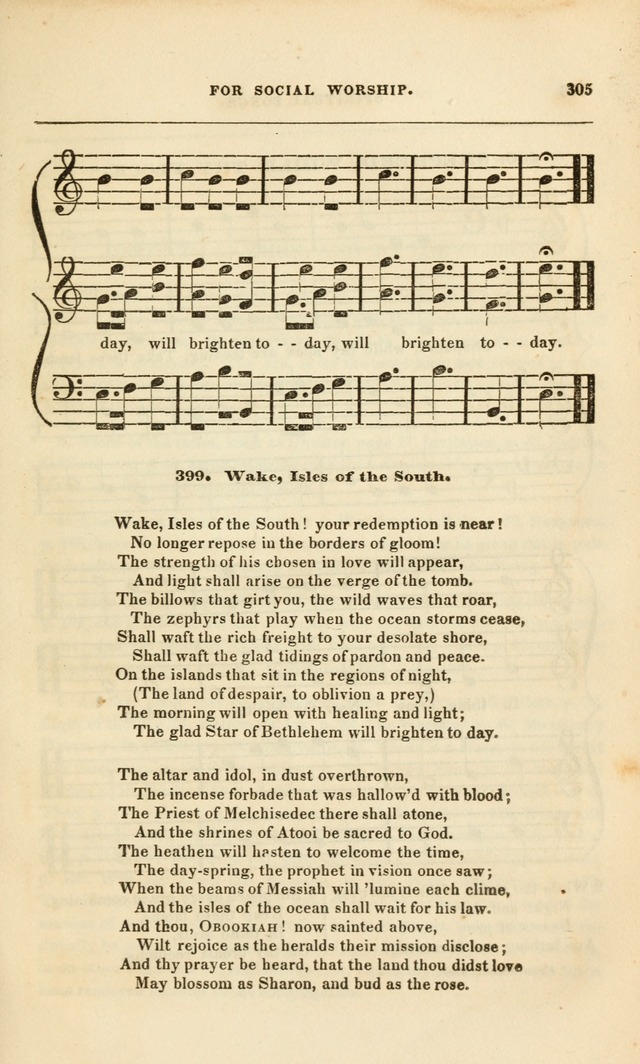 Spiritual Songs for Social Worship: adapted to the use of families and private circles, to missinary meetings, to monthly concert, and to other occasions of special interest.(Rev. and Enl. Ed.) page 305