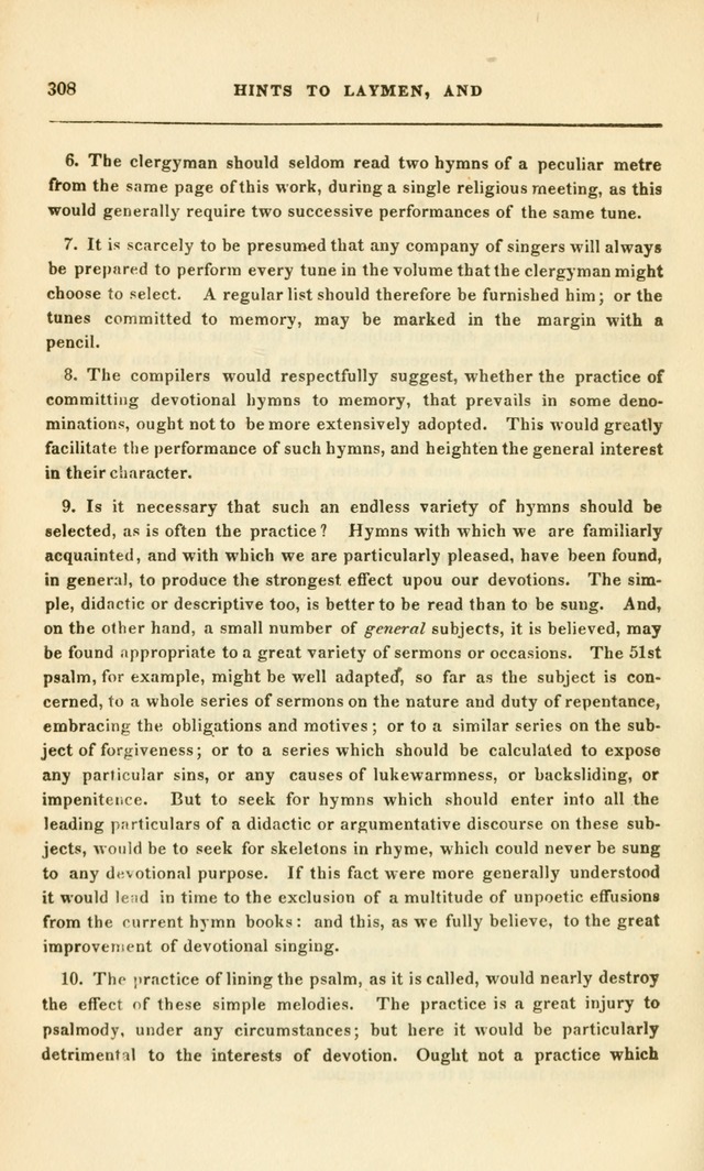 Spiritual Songs for Social Worship: adapted to the use of families and private circles, to missinary meetings, to monthly concert, and to other occasions of special interest.(Rev. and Enl. Ed.) page 308