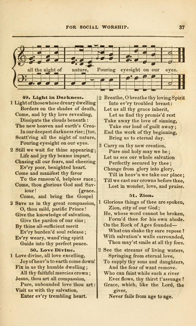 Spiritual Songs for Social Worship: adapted to the use of families and private circles, to missinary meetings, to monthly concert, and to other occasions of special interest.(Rev. and Enl. Ed.) page 37