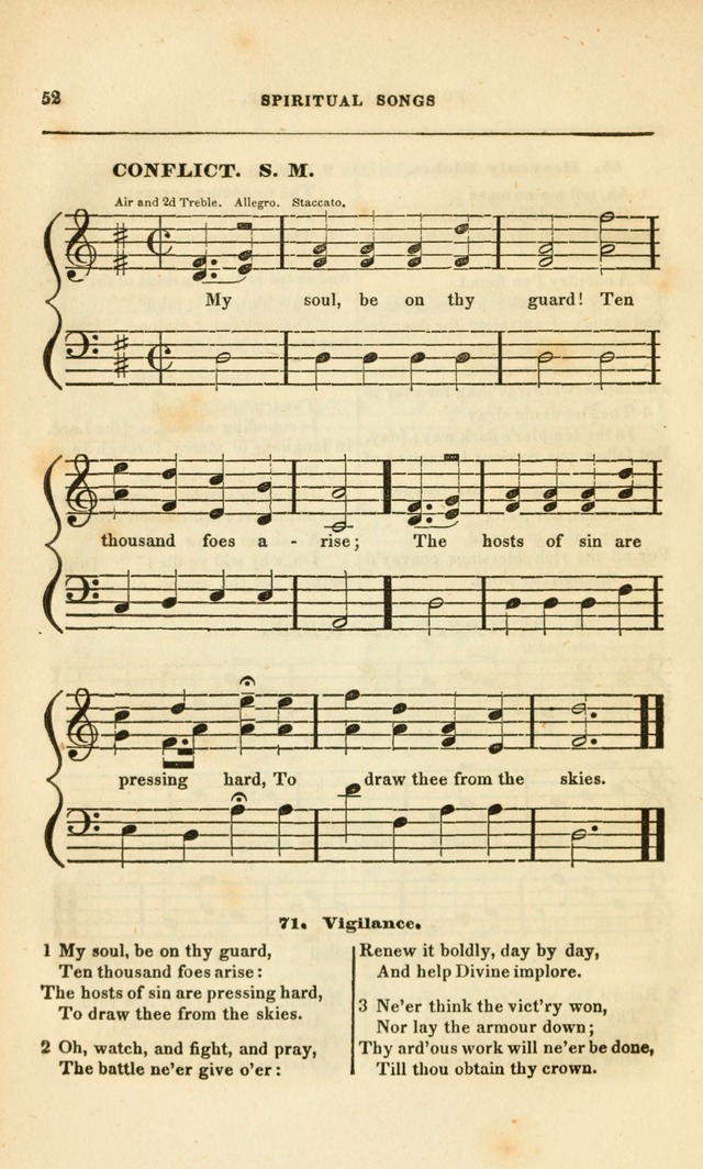 Spiritual Songs for Social Worship: adapted to the use of families and private circles, to missinary meetings, to monthly concert, and to other occasions of special interest.(Rev. and Enl. Ed.) page 52