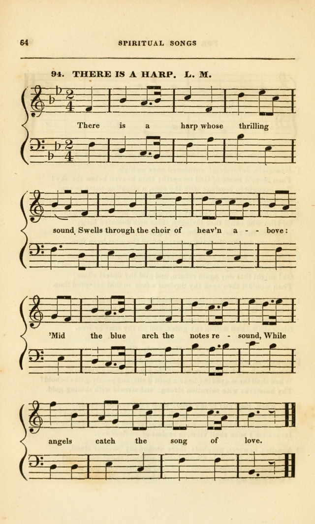 Spiritual Songs for Social Worship: adapted to the use of families and private circles, to missinary meetings, to monthly concert, and to other occasions of special interest.(Rev. and Enl. Ed.) page 64