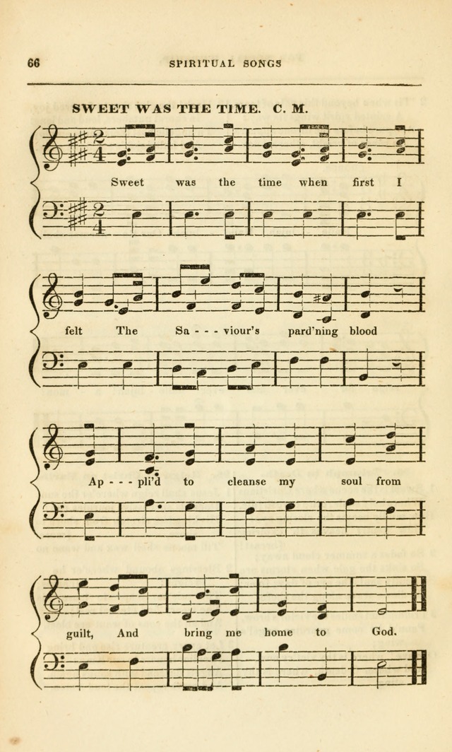 Spiritual Songs for Social Worship: adapted to the use of families and private circles, to missinary meetings, to monthly concert, and to other occasions of special interest.(Rev. and Enl. Ed.) page 66