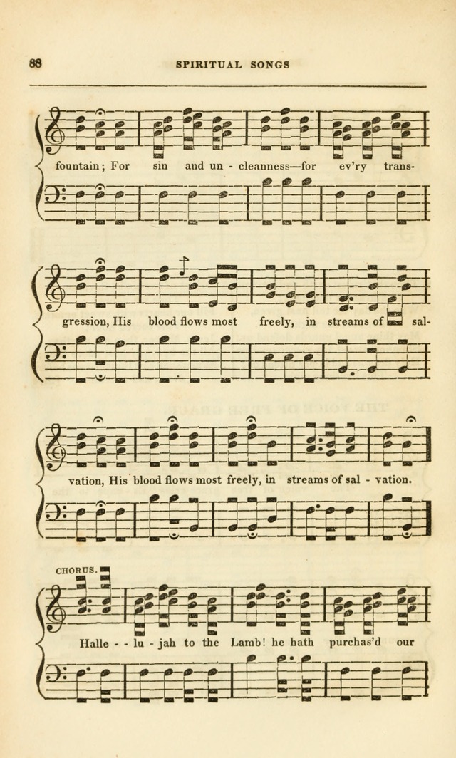 Spiritual Songs for Social Worship: adapted to the use of families and private circles, to missinary meetings, to monthly concert, and to other occasions of special interest.(Rev. and Enl. Ed.) page 88