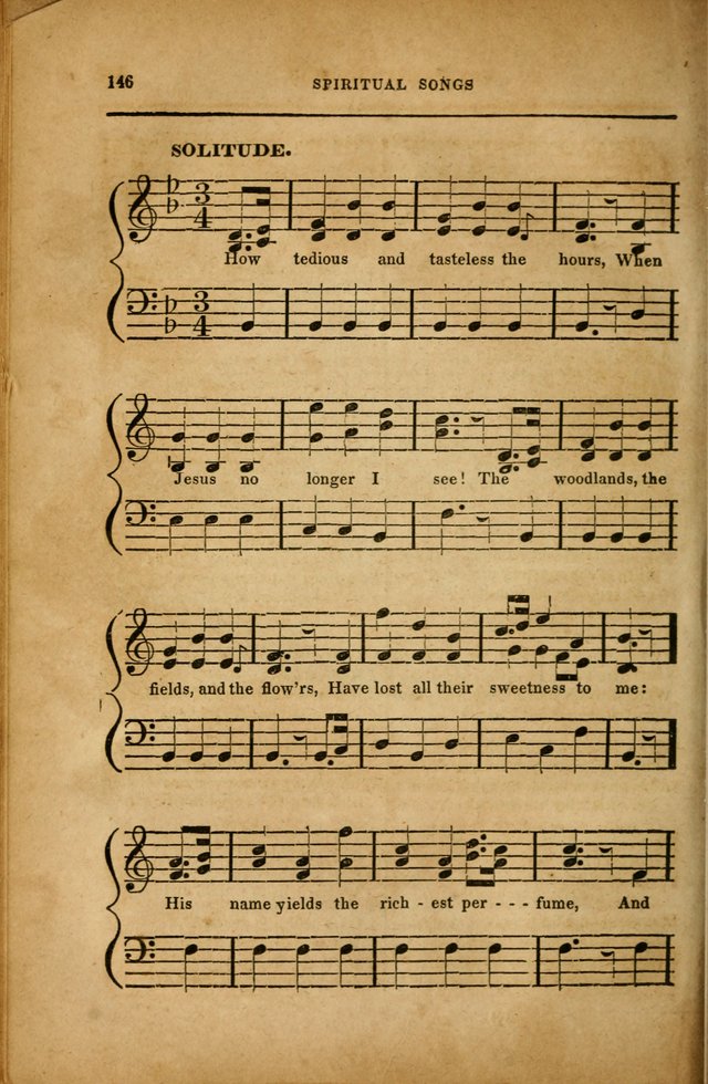 Spiritual Songs for Social Worship: adapted to the use of families and private circles in seasons of revival, to missionary meetings, to the monthly concert, and to other occasions... (3rd ed.) page 146