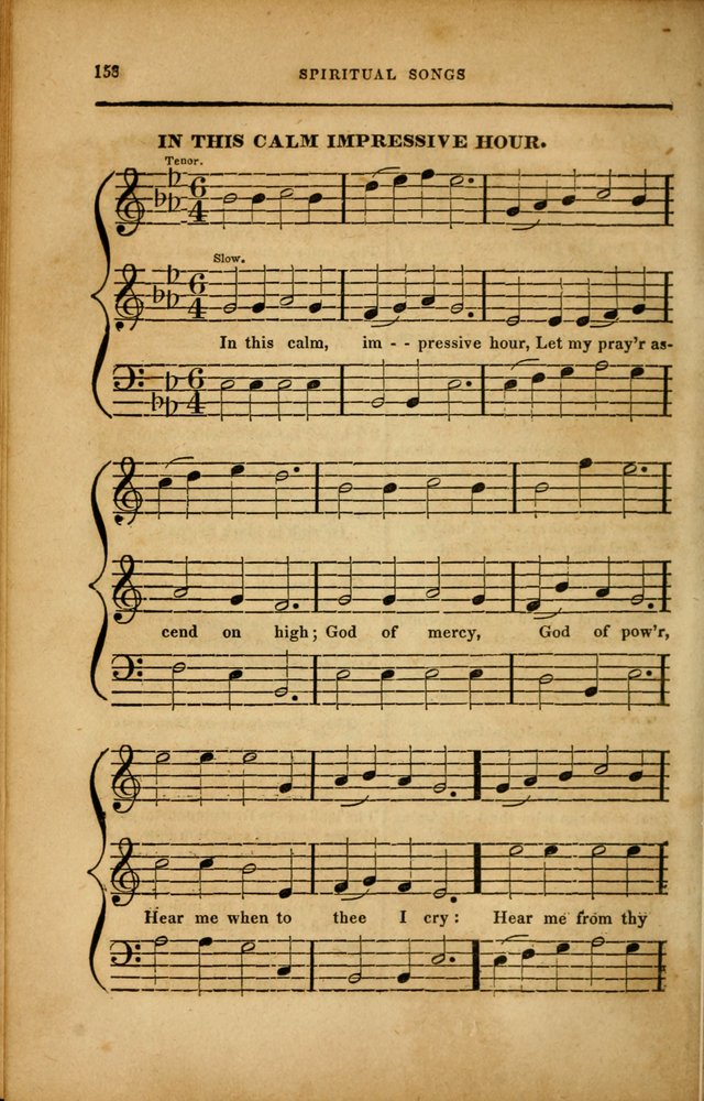 Spiritual Songs for Social Worship: adapted to the use of families and private circles in seasons of revival, to missionary meetings, to the monthly concert, and to other occasions... (3rd ed.) page 158