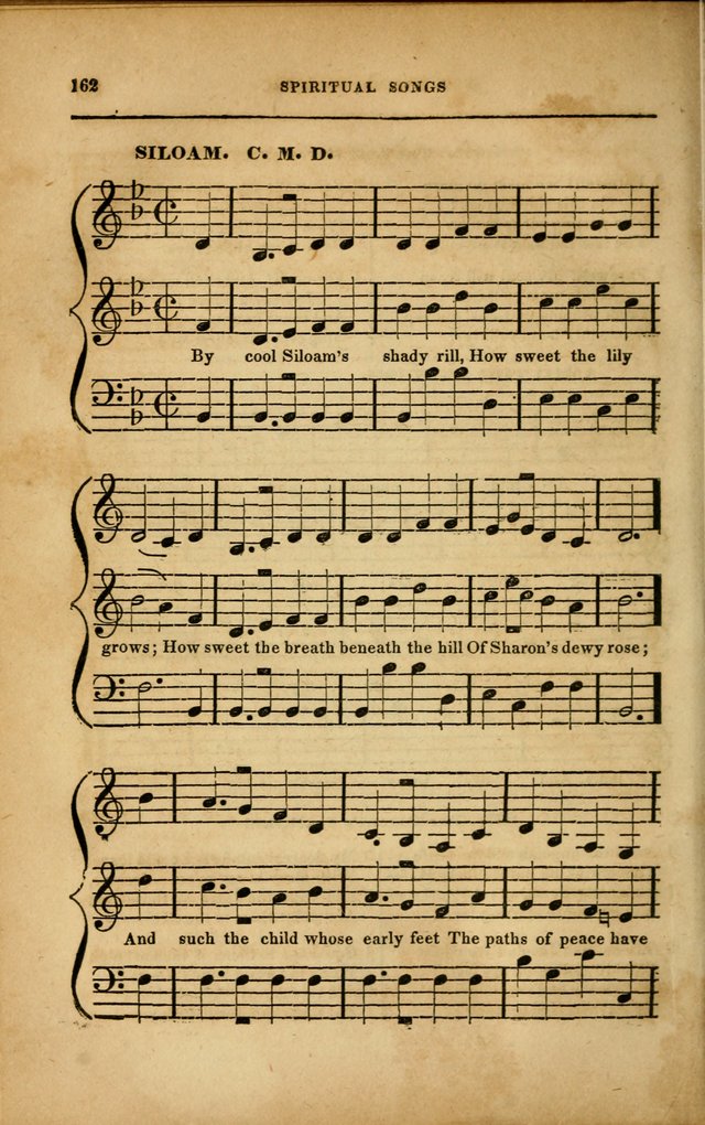 Spiritual Songs for Social Worship: adapted to the use of families and private circles in seasons of revival, to missionary meetings, to the monthly concert, and to other occasions... (3rd ed.) page 162