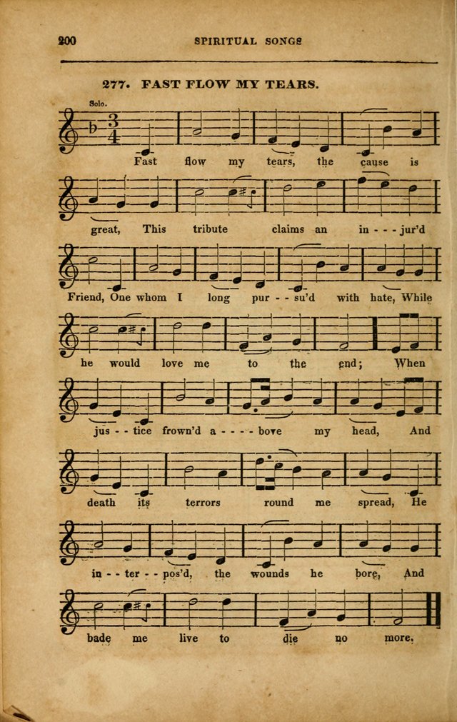 Spiritual Songs for Social Worship: adapted to the use of families and private circles in seasons of revival, to missionary meetings, to the monthly concert, and to other occasions... (3rd ed.) page 200