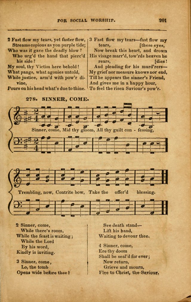 Spiritual Songs for Social Worship: adapted to the use of families and private circles in seasons of revival, to missionary meetings, to the monthly concert, and to other occasions... (3rd ed.) page 201