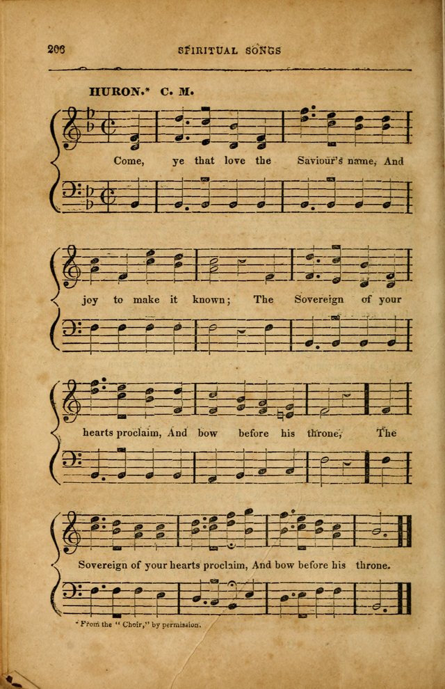 Spiritual Songs for Social Worship: adapted to the use of families and private circles in seasons of revival, to missionary meetings, to the monthly concert, and to other occasions... (3rd ed.) page 206