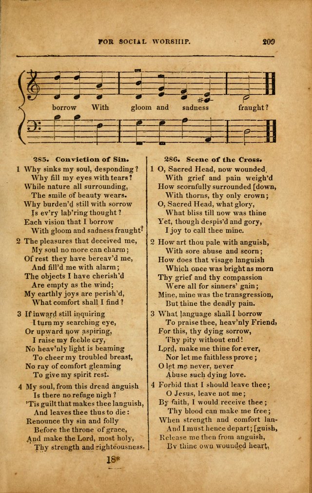 Spiritual Songs for Social Worship: adapted to the use of families and private circles in seasons of revival, to missionary meetings, to the monthly concert, and to other occasions... (3rd ed.) page 209