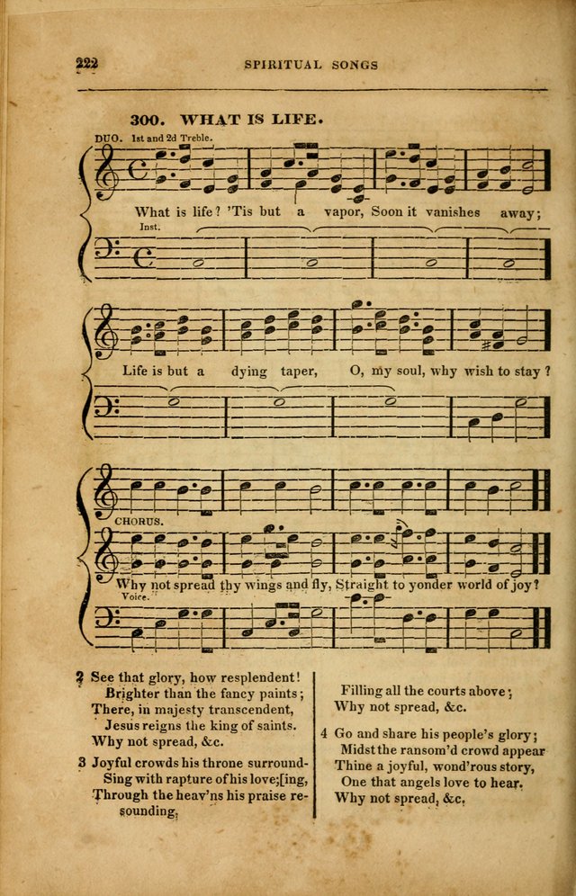 Spiritual Songs for Social Worship: adapted to the use of families and private circles in seasons of revival, to missionary meetings, to the monthly concert, and to other occasions... (3rd ed.) page 222