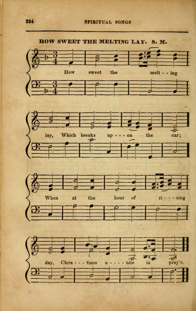 Spiritual Songs for Social Worship: adapted to the use of families and private circles in seasons of revival, to missionary meetings, to the monthly concert, and to other occasions... (3rd ed.) page 224