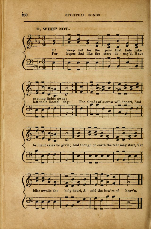 Spiritual Songs for Social Worship: adapted to the use of families and private circles in seasons of revival, to missionary meetings, to the monthly concert, and to other occasions... (3rd ed.) page 230