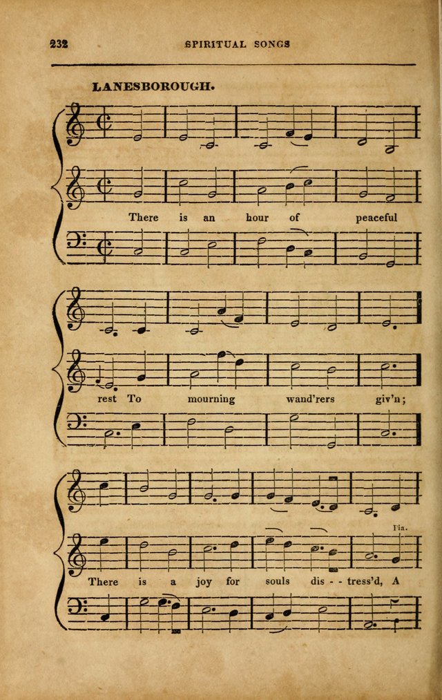 Spiritual Songs for Social Worship: adapted to the use of families and private circles in seasons of revival, to missionary meetings, to the monthly concert, and to other occasions... (3rd ed.) page 232