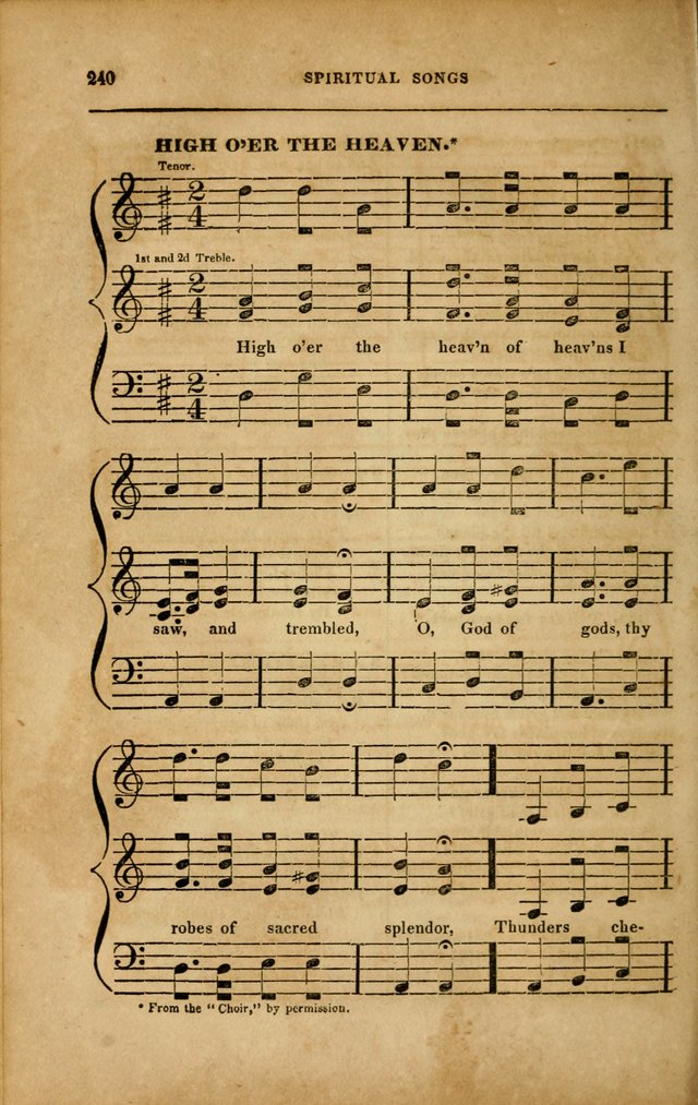 Spiritual Songs for Social Worship: adapted to the use of families and private circles in seasons of revival, to missionary meetings, to the monthly concert, and to other occasions... (3rd ed.) page 240