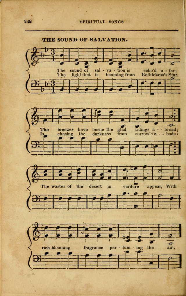 Spiritual Songs for Social Worship: adapted to the use of families and private circles in seasons of revival, to missionary meetings, to the monthly concert, and to other occasions... (3rd ed.) page 248