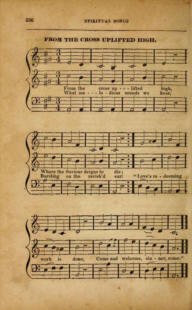 Spiritual Songs for Social Worship: adapted to the use of families and private circles in seasons of revival, to missionary meetings, to the monthly concert, and to other occasions... (3rd ed.) page 256