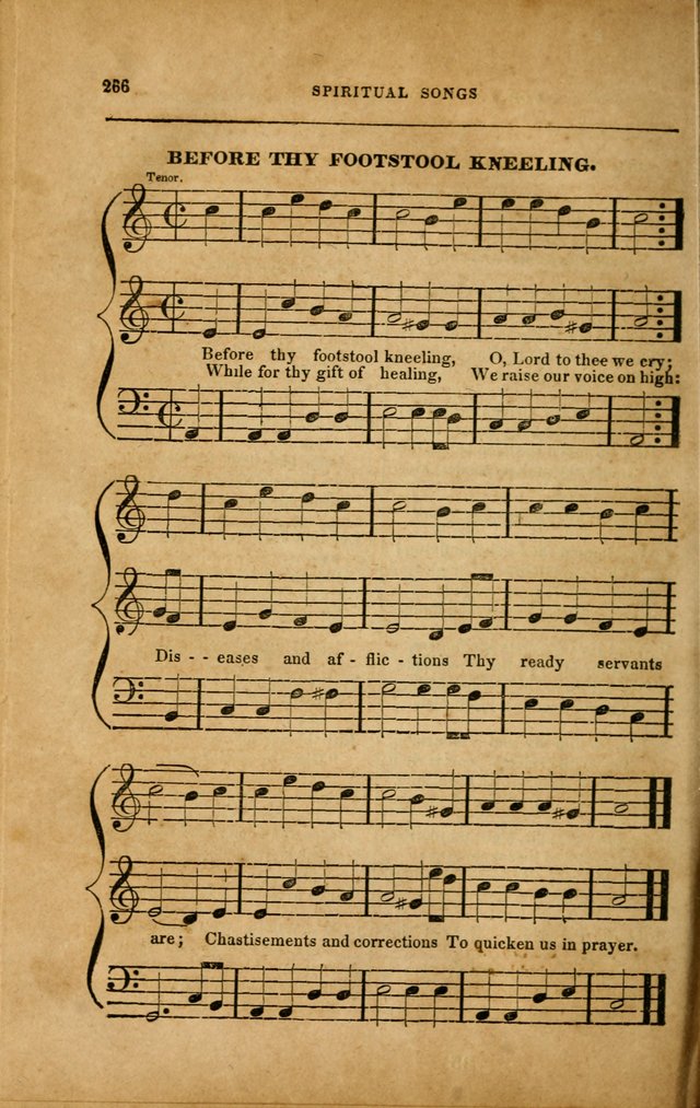 Spiritual Songs for Social Worship: adapted to the use of families and private circles in seasons of revival, to missionary meetings, to the monthly concert, and to other occasions... (3rd ed.) page 266