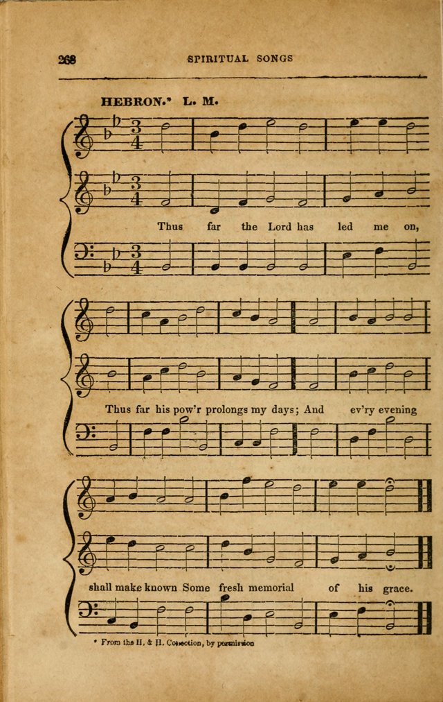 Spiritual Songs for Social Worship: adapted to the use of families and private circles in seasons of revival, to missionary meetings, to the monthly concert, and to other occasions... (3rd ed.) page 268