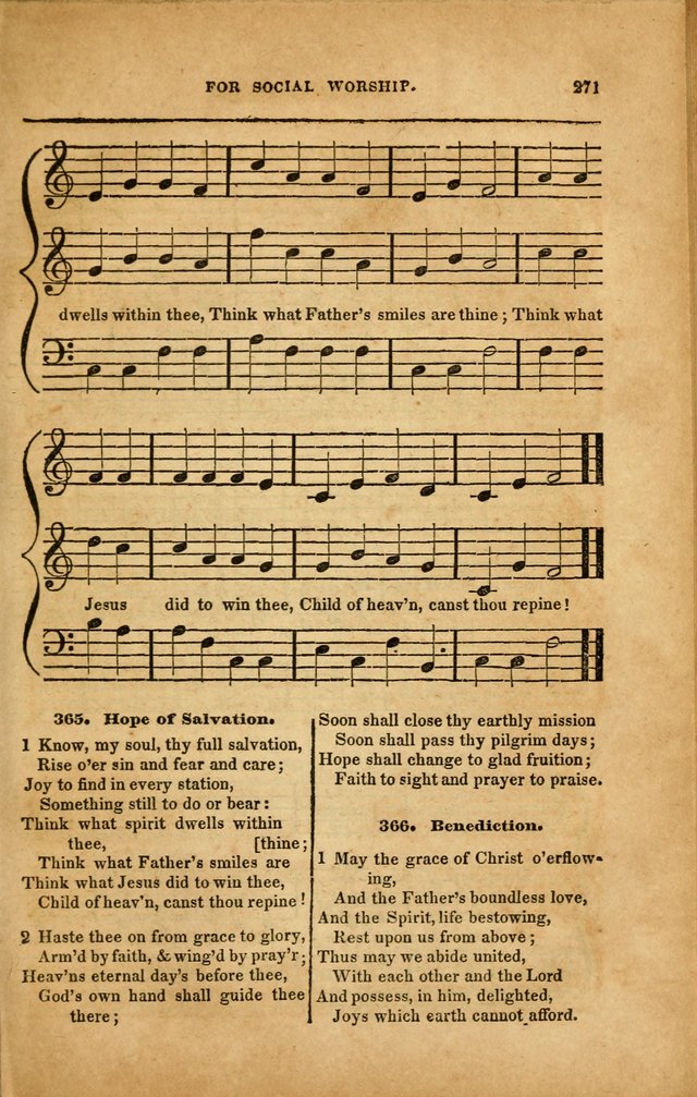 Spiritual Songs for Social Worship: adapted to the use of families and private circles in seasons of revival, to missionary meetings, to the monthly concert, and to other occasions... (3rd ed.) page 271