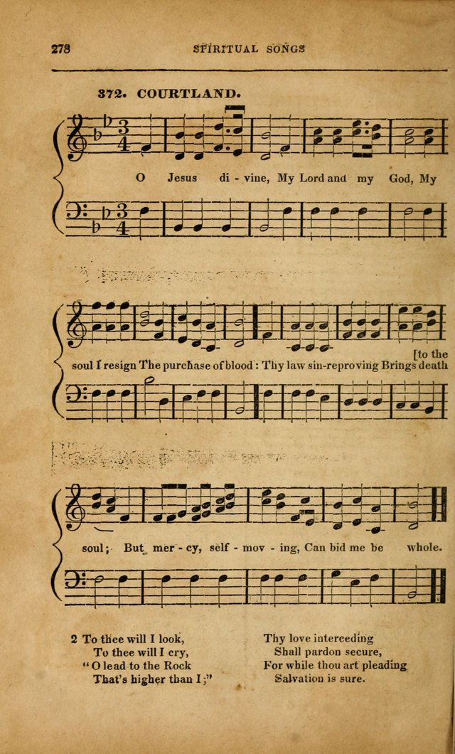 Spiritual Songs for Social Worship: adapted to the use of families and private circles in seasons of revival, to missionary meetings, to the monthly concert, and to other occasions... (3rd ed.) page 278