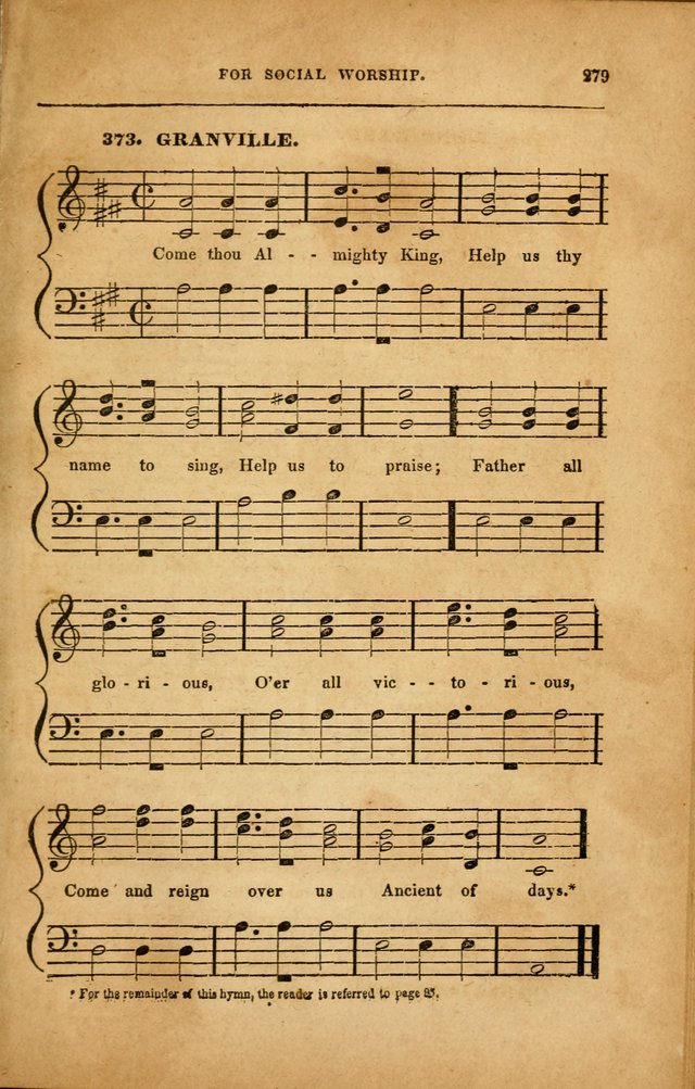 Spiritual Songs for Social Worship: adapted to the use of families and private circles in seasons of revival, to missionary meetings, to the monthly concert, and to other occasions... (3rd ed.) page 279