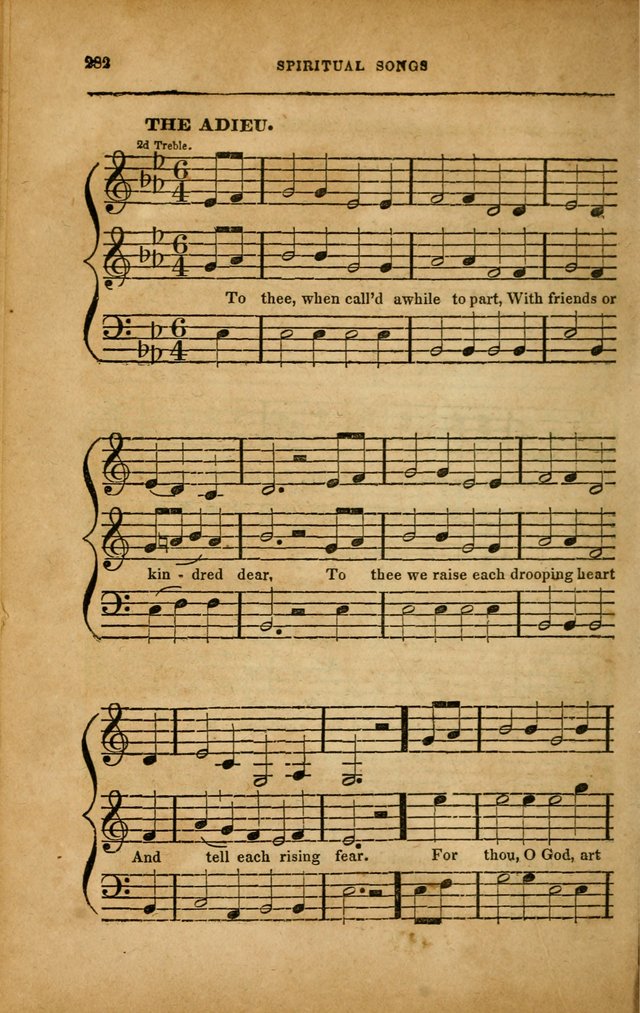 Spiritual Songs for Social Worship: adapted to the use of families and private circles in seasons of revival, to missionary meetings, to the monthly concert, and to other occasions... (3rd ed.) page 282