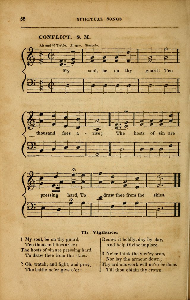 Spiritual Songs for Social Worship: adapted to the use of families and private circles in seasons of revival, to missionary meetings, to the monthly concert, and to other occasions... (3rd ed.) page 52