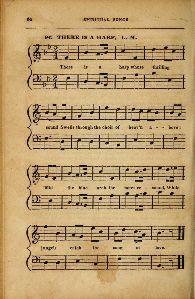 Spiritual Songs for Social Worship: adapted to the use of families and private circles in seasons of revival, to missionary meetings, to the monthly concert, and to other occasions... (3rd ed.) page 64