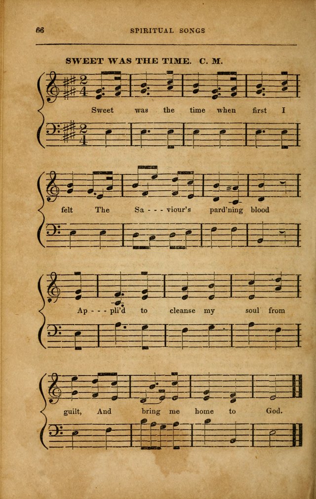 Spiritual Songs for Social Worship: adapted to the use of families and private circles in seasons of revival, to missionary meetings, to the monthly concert, and to other occasions... (3rd ed.) page 66