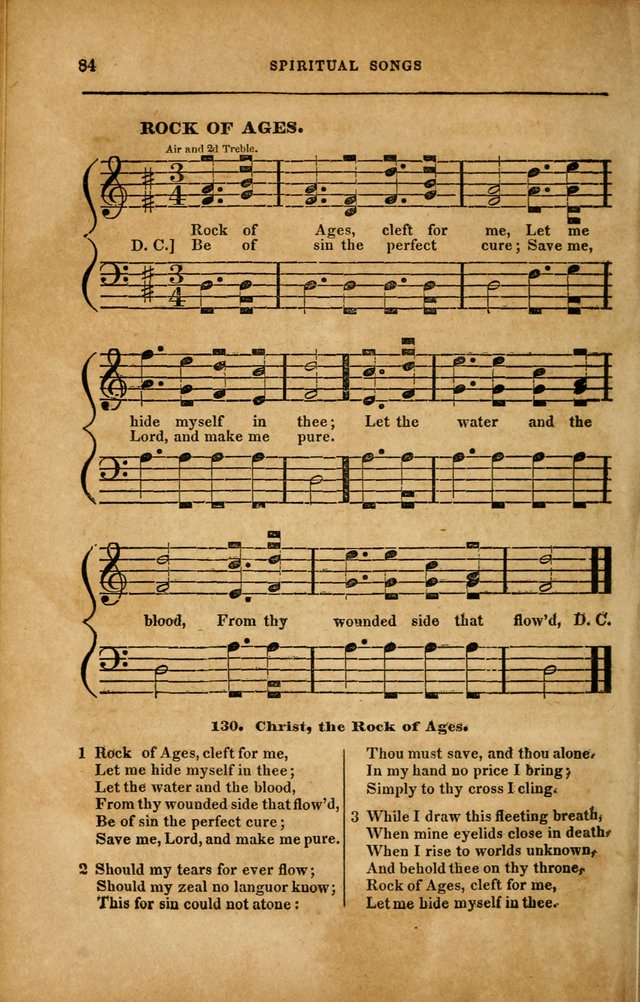 Spiritual Songs for Social Worship: adapted to the use of families and private circles in seasons of revival, to missionary meetings, to the monthly concert, and to other occasions... (3rd ed.) page 84