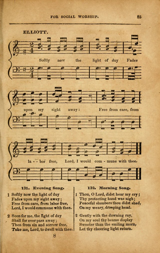 Spiritual Songs for Social Worship: adapted to the use of families and private circles in seasons of revival, to missionary meetings, to the monthly concert, and to other occasions... (3rd ed.) page 85