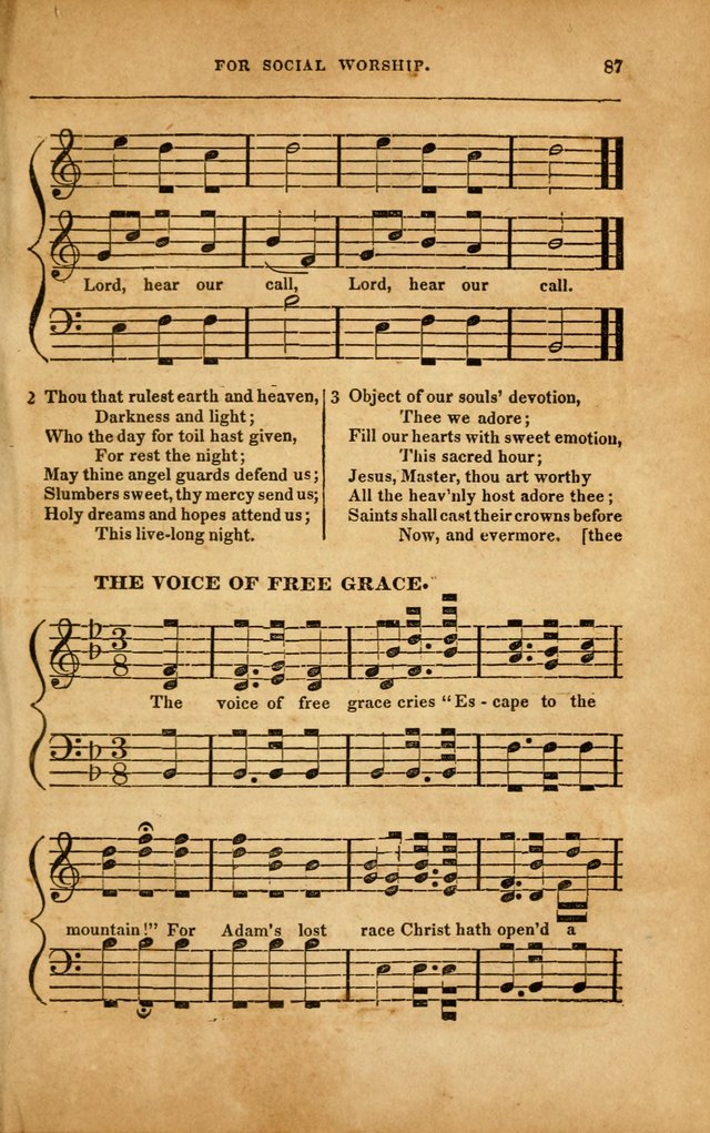 Spiritual Songs for Social Worship: adapted to the use of families and private circles in seasons of revival, to missionary meetings, to the monthly concert, and to other occasions... (3rd ed.) page 87