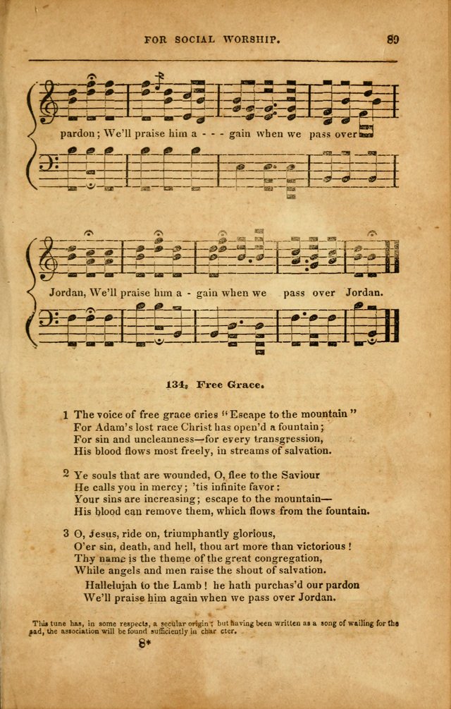 Spiritual Songs for Social Worship: adapted to the use of families and private circles in seasons of revival, to missionary meetings, to the monthly concert, and to other occasions... (3rd ed.) page 89