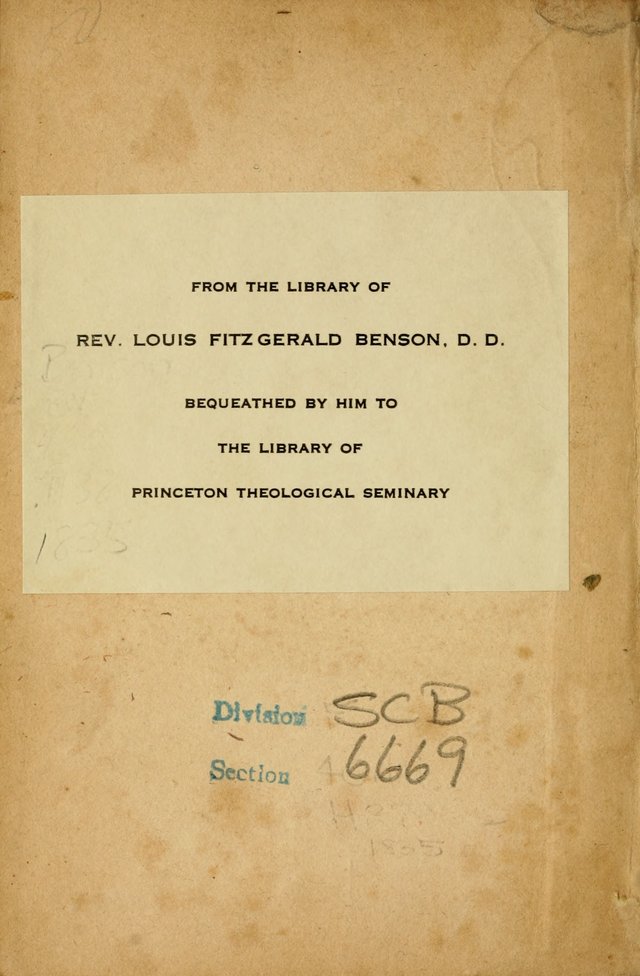 Spiritual Songs for Social Worship: adapted to the use of families and private circles in seasons of revival, to missionary meetings, to the monthly concert, and to other occasions... (3rd ed.) page ii