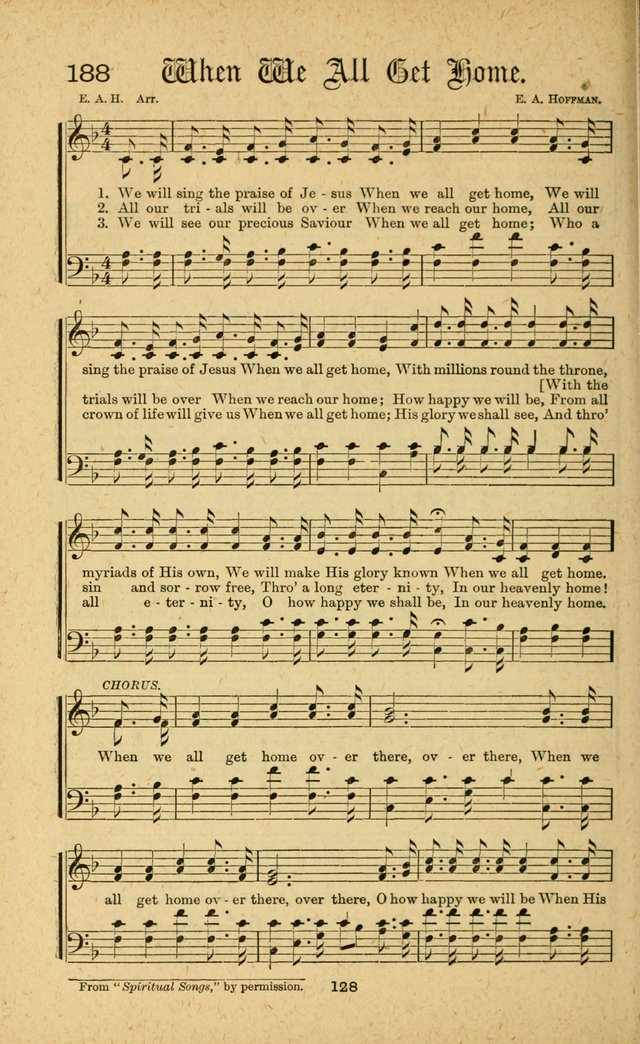 Songs of Salvation: as Used by Crossley and Hunter in Evangelistic Meetings: and adapted for the church, grove, school, choir and home page 128