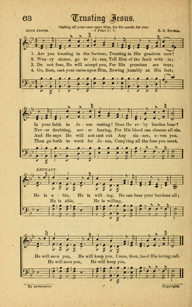 Songs of Salvation: as Used by Crossley and Hunter in Evangelistic Meetings: and adapted for the church, grove, school, choir and home page 46