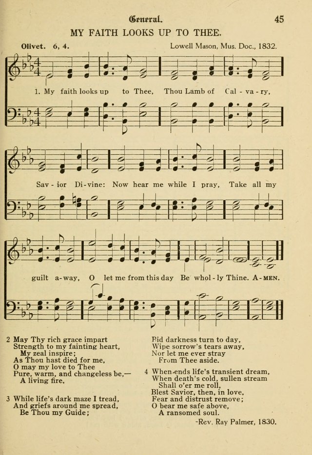 Sacred Songs: for use in inner mission work and church societies page 45