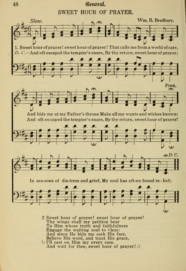 Sacred Songs: for use in inner mission work and church societies page 48