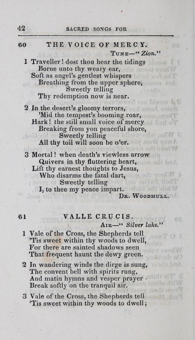 A Selection of Sacred Songs: for the use of schools and academies page 42