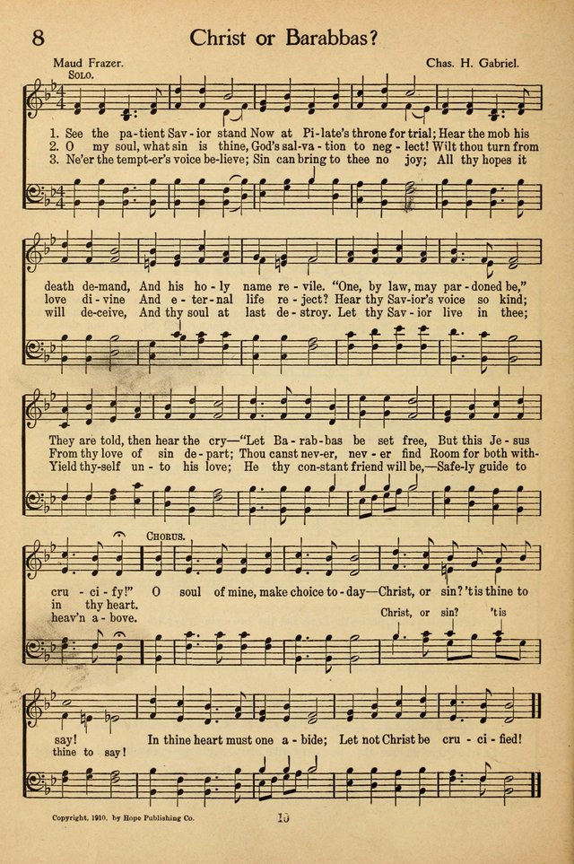 Sunday School Voices: a collection of sacred songs page 10