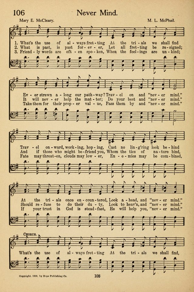 Sunday School Voices: a collection of sacred songs page 110