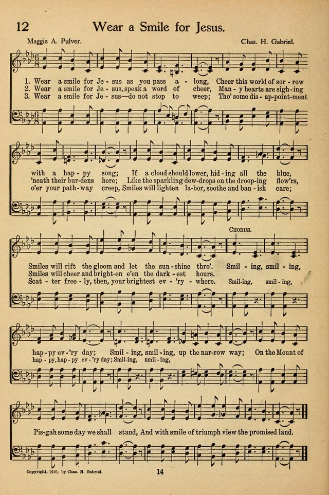 Sunday School Voices: a collection of sacred songs page 14