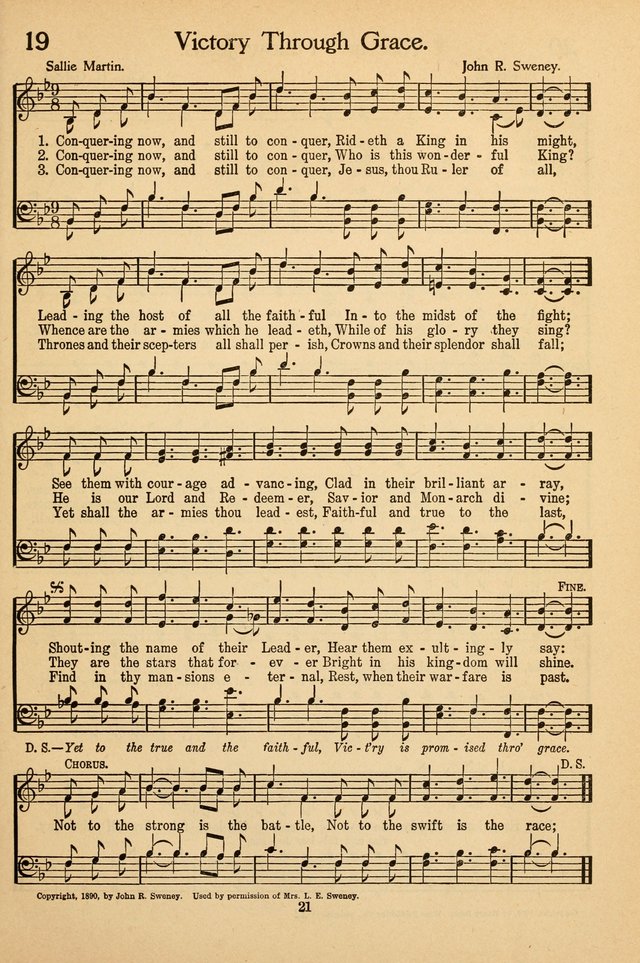 Sunday School Voices: a collection of sacred songs page 21