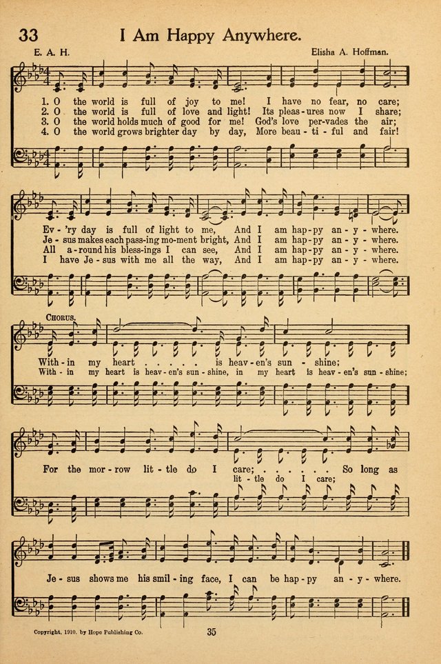 Sunday School Voices: a collection of sacred songs page 35