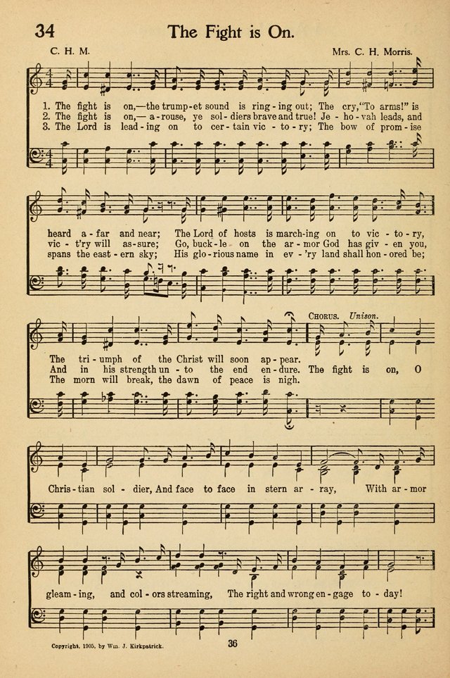 Sunday School Voices: a collection of sacred songs page 36