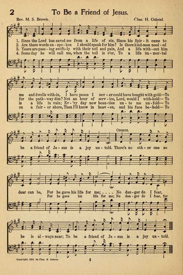 Sunday School Voices: a collection of sacred songs page 4