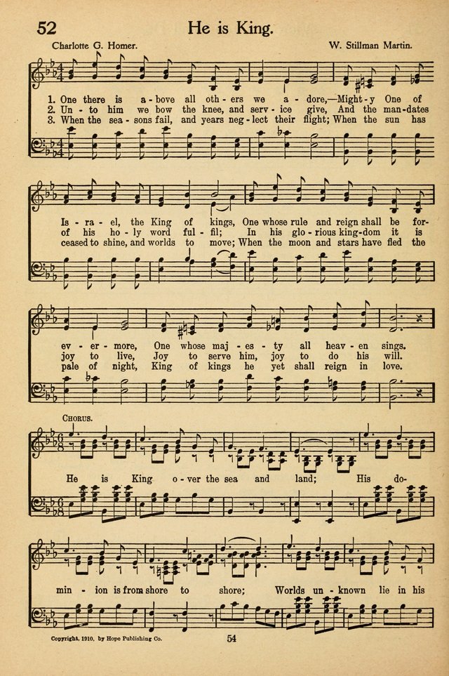 Sunday School Voices: a collection of sacred songs page 54