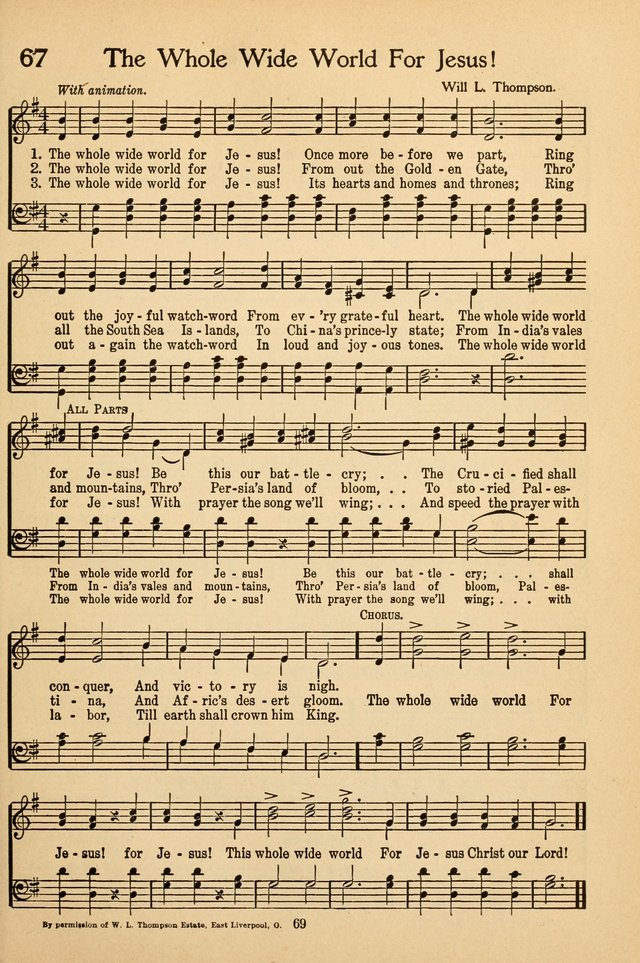 Sunday School Voices: a collection of sacred songs page 71