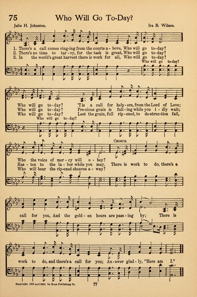 Sunday School Voices: a collection of sacred songs page 79